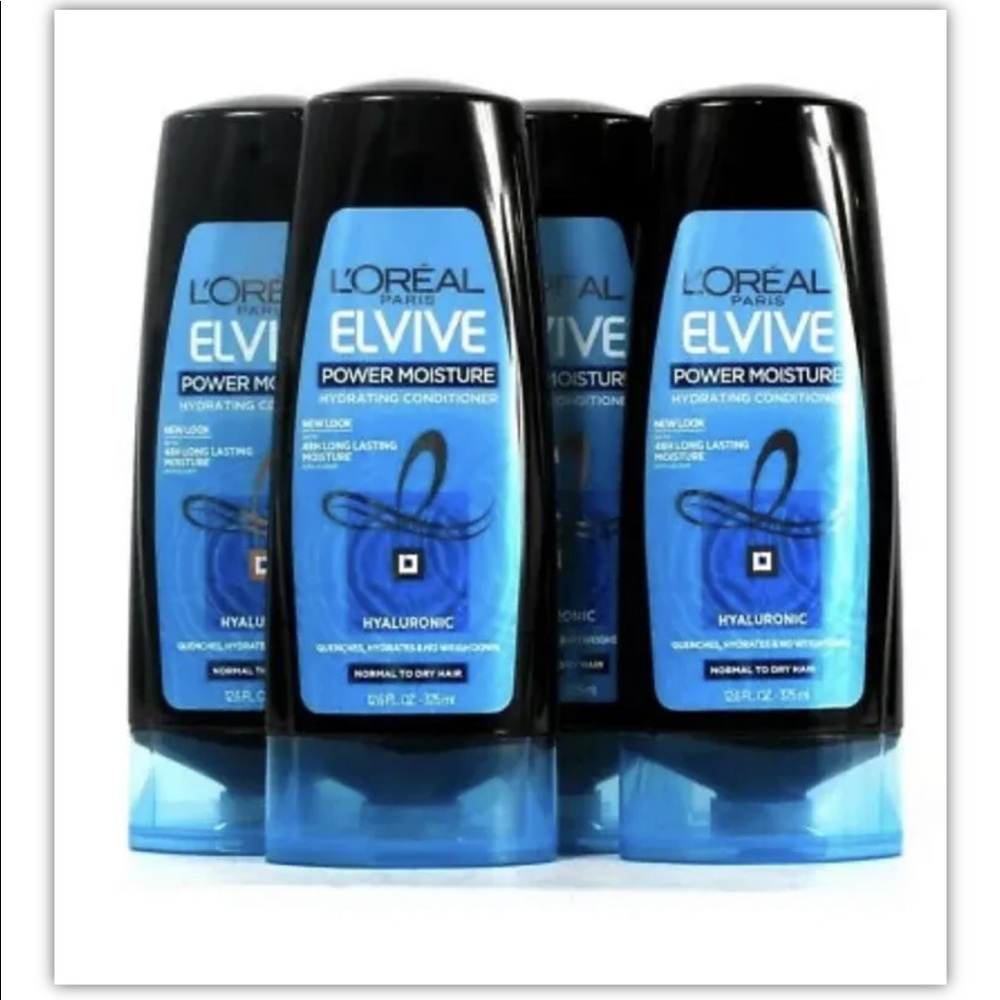 4 L'Oréal Paris 12.6 Oz Elvive Power Moisture Hyaluronic Hydrating Conditioner